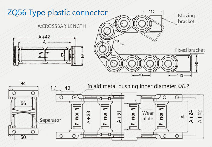 ZQ56-Type-פלסטיק-מחבר